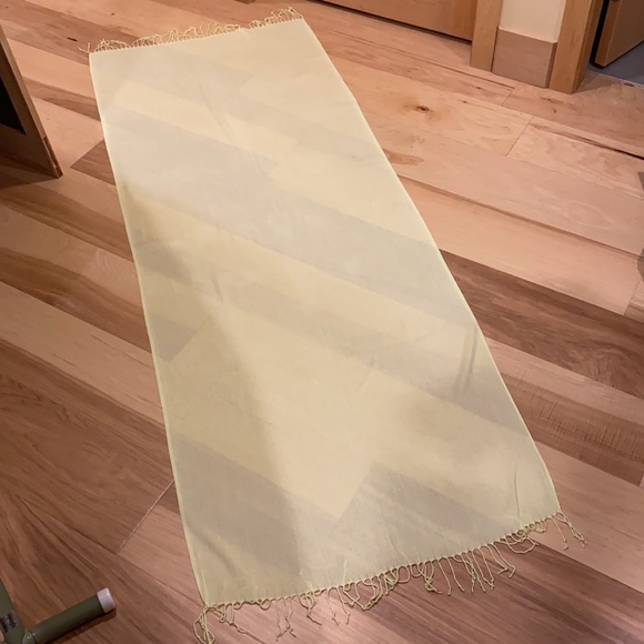 Lemon Yellow Pashmina-Style Scarf - Picture 7 of 11